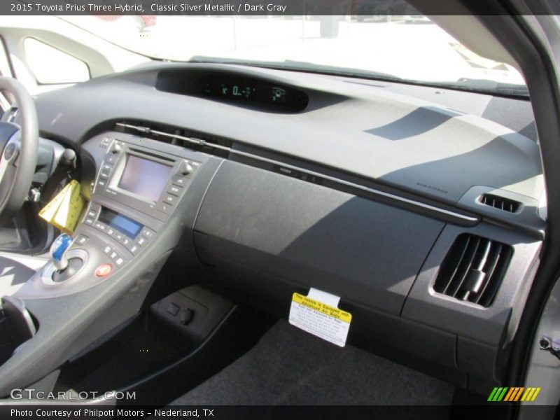 Classic Silver Metallic / Dark Gray 2015 Toyota Prius Three Hybrid