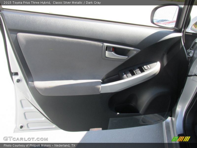 Classic Silver Metallic / Dark Gray 2015 Toyota Prius Three Hybrid