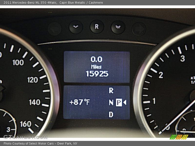 Capri Blue Metallic / Cashmere 2011 Mercedes-Benz ML 350 4Matic