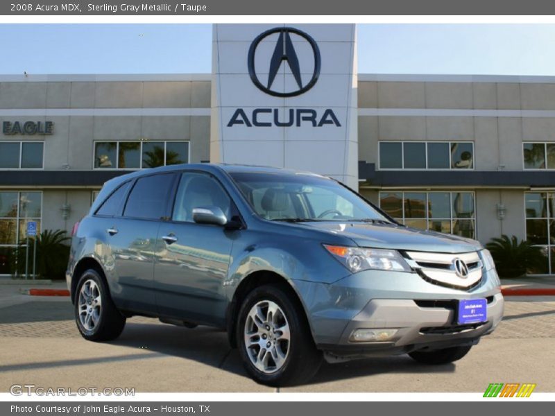 Sterling Gray Metallic / Taupe 2008 Acura MDX