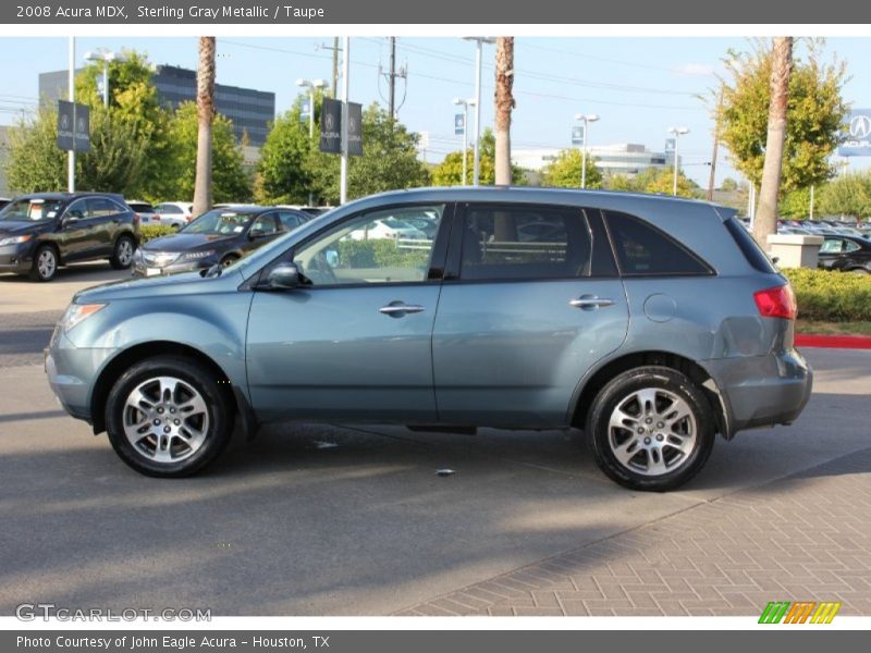 Sterling Gray Metallic / Taupe 2008 Acura MDX