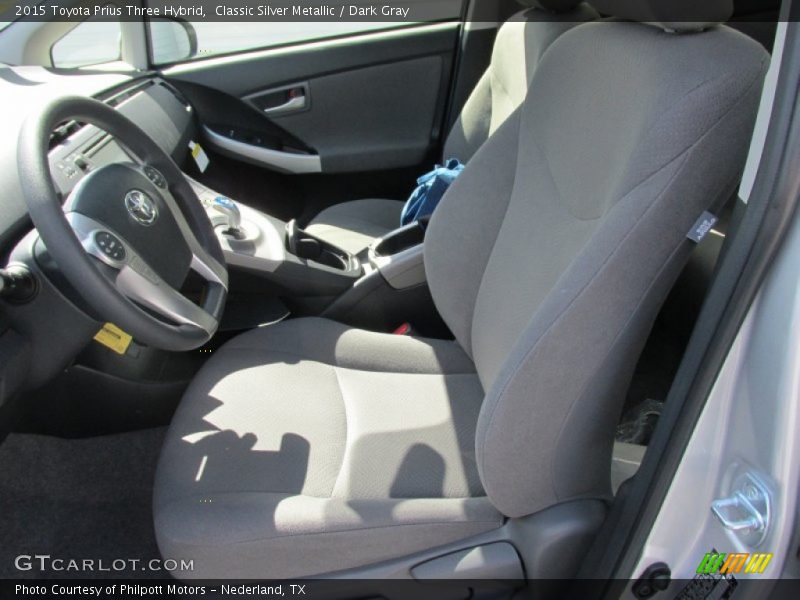 Classic Silver Metallic / Dark Gray 2015 Toyota Prius Three Hybrid