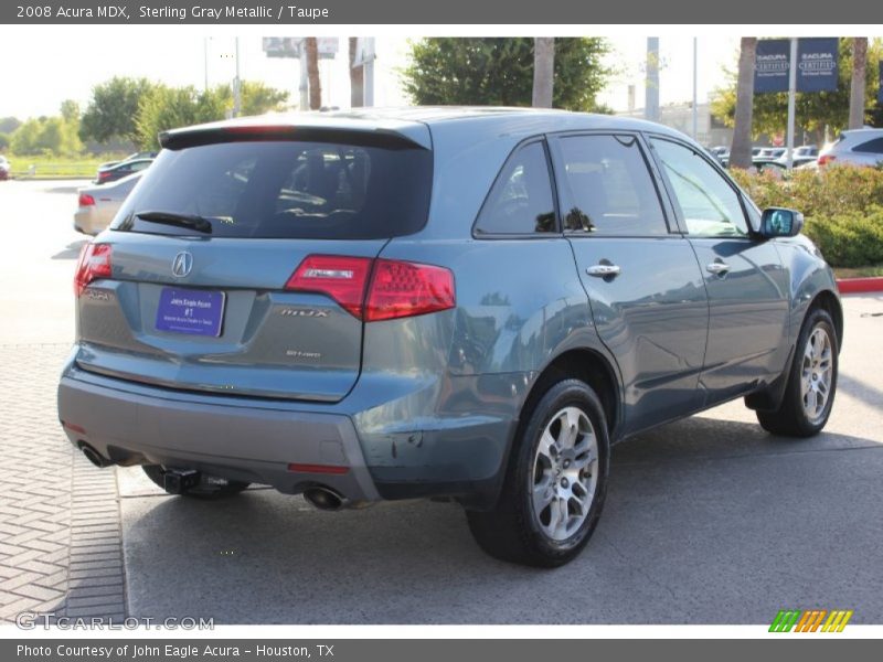 Sterling Gray Metallic / Taupe 2008 Acura MDX