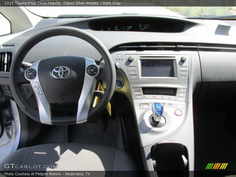 Classic Silver Metallic / Dark Gray 2015 Toyota Prius Three Hybrid