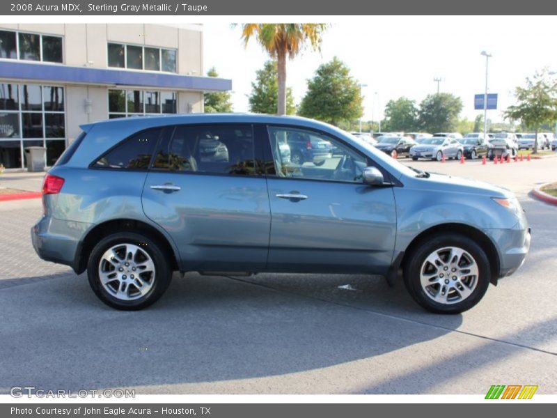 Sterling Gray Metallic / Taupe 2008 Acura MDX