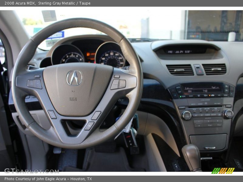 Sterling Gray Metallic / Taupe 2008 Acura MDX