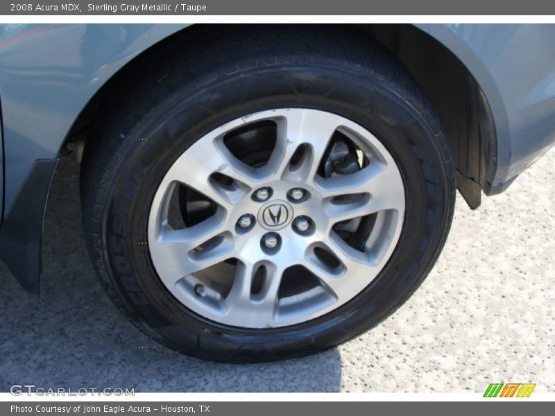 Sterling Gray Metallic / Taupe 2008 Acura MDX