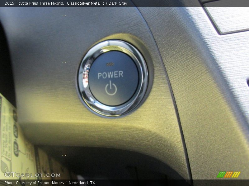 Classic Silver Metallic / Dark Gray 2015 Toyota Prius Three Hybrid
