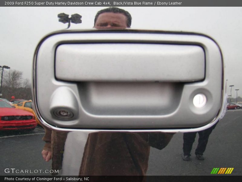 Black/Vista Blue Flame / Ebony Leather 2009 Ford F250 Super Duty Harley Davidson Crew Cab 4x4