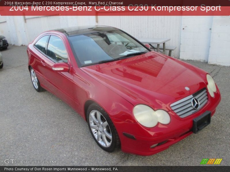 Mars Red / Charcoal 2004 Mercedes-Benz C 230 Kompressor Coupe