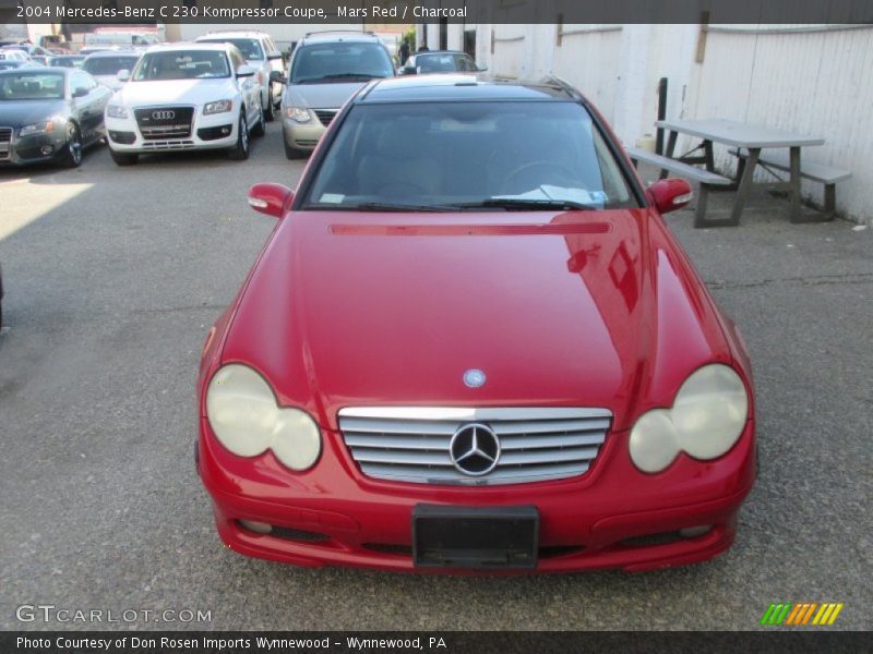 Mars Red / Charcoal 2004 Mercedes-Benz C 230 Kompressor Coupe