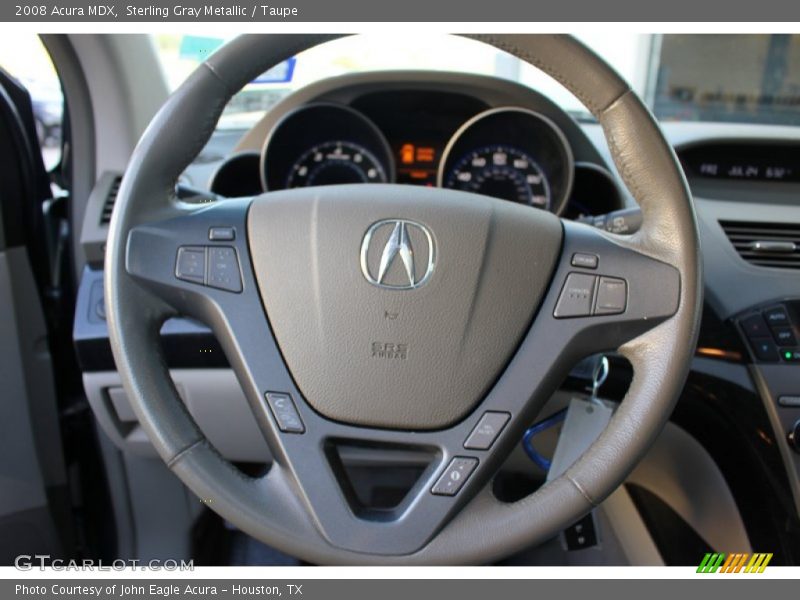 Sterling Gray Metallic / Taupe 2008 Acura MDX