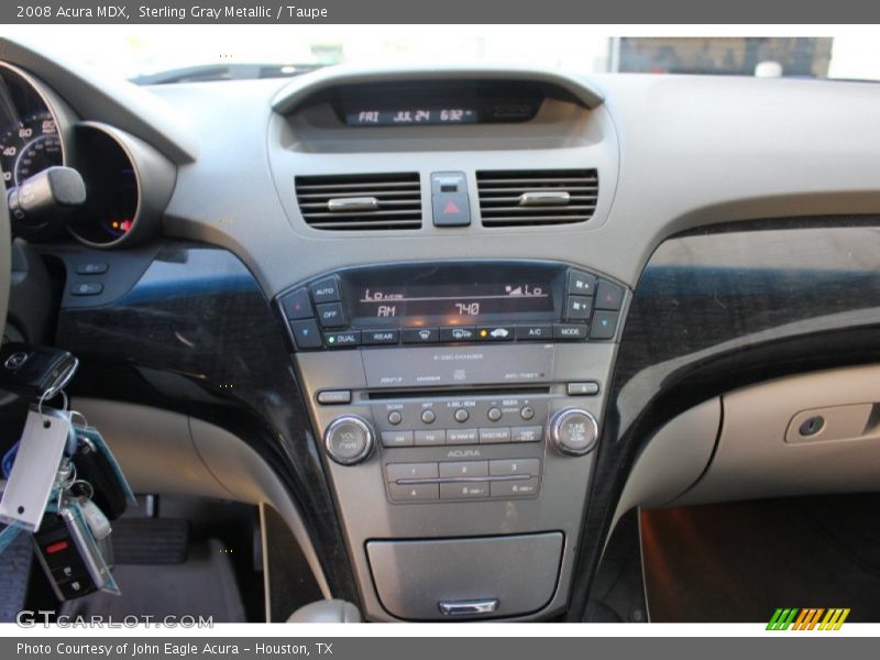 Sterling Gray Metallic / Taupe 2008 Acura MDX