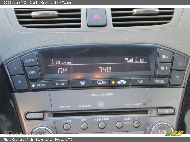 Sterling Gray Metallic / Taupe 2008 Acura MDX