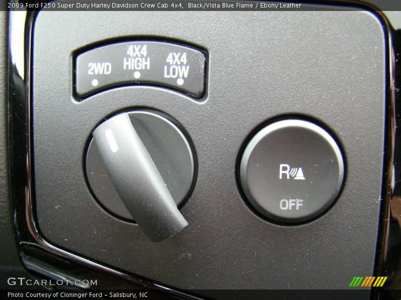 Black/Vista Blue Flame / Ebony Leather 2009 Ford F250 Super Duty Harley Davidson Crew Cab 4x4