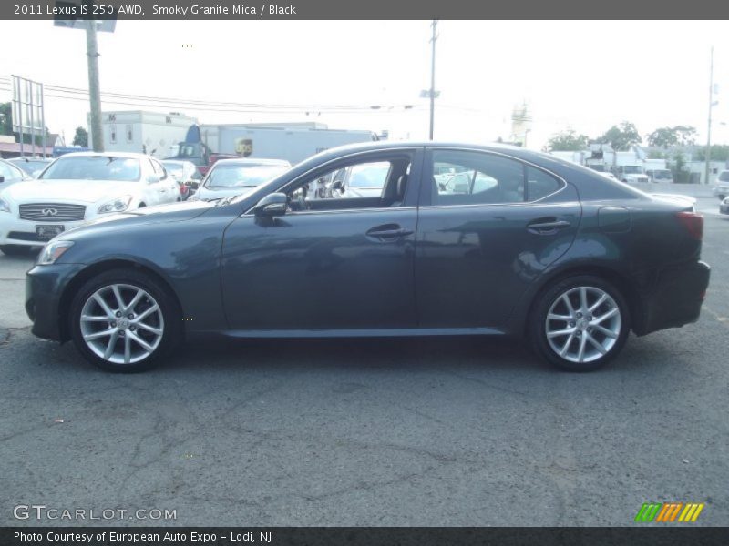 Smoky Granite Mica / Black 2011 Lexus IS 250 AWD