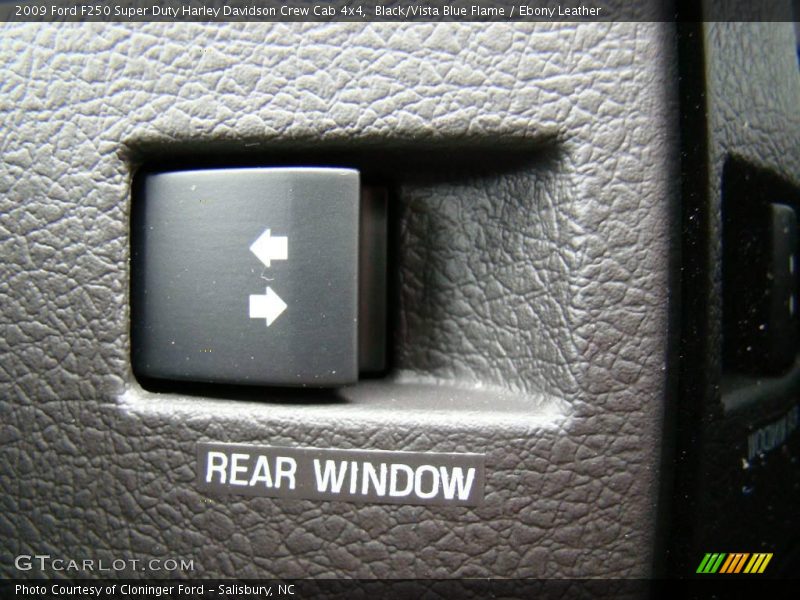 Black/Vista Blue Flame / Ebony Leather 2009 Ford F250 Super Duty Harley Davidson Crew Cab 4x4