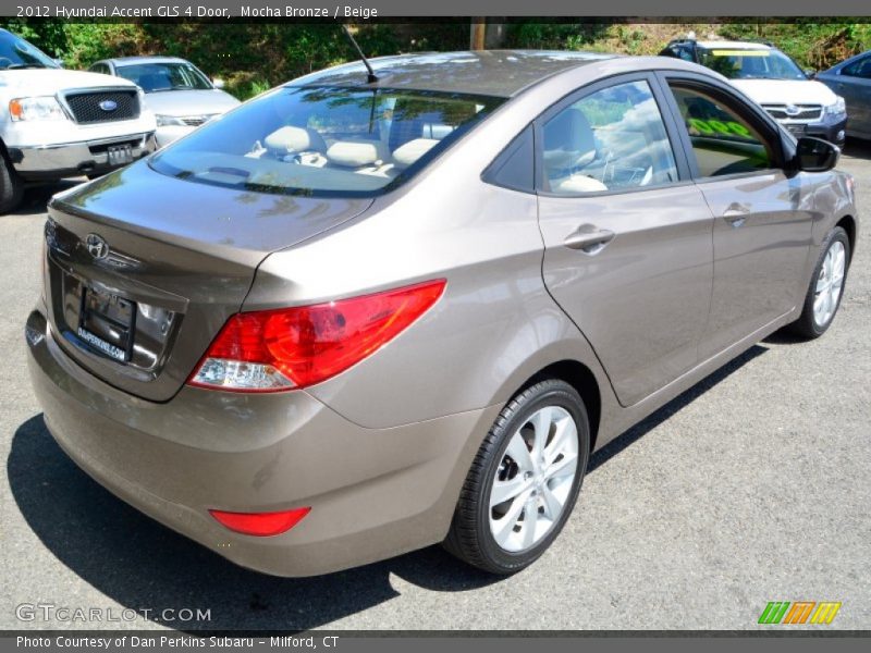 Mocha Bronze / Beige 2012 Hyundai Accent GLS 4 Door