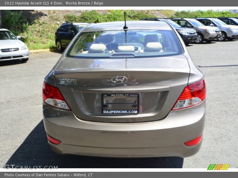 Mocha Bronze / Beige 2012 Hyundai Accent GLS 4 Door