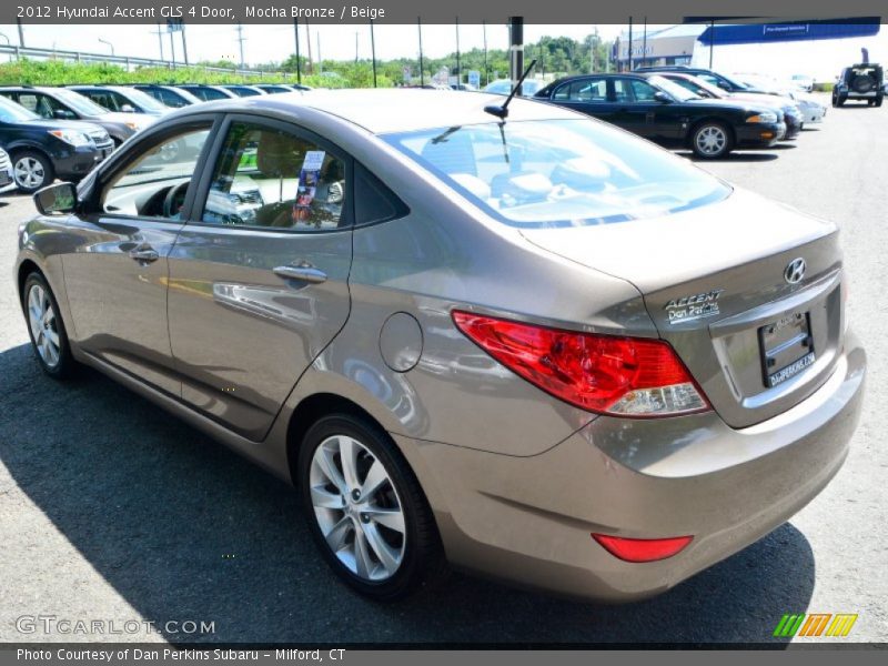 Mocha Bronze / Beige 2012 Hyundai Accent GLS 4 Door