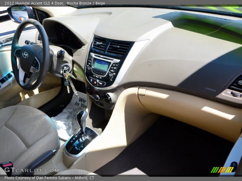 Mocha Bronze / Beige 2012 Hyundai Accent GLS 4 Door