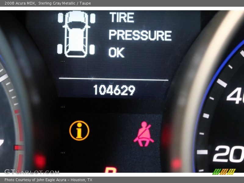 Sterling Gray Metallic / Taupe 2008 Acura MDX