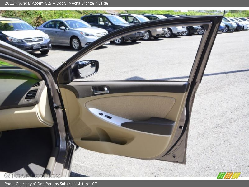 Mocha Bronze / Beige 2012 Hyundai Accent GLS 4 Door