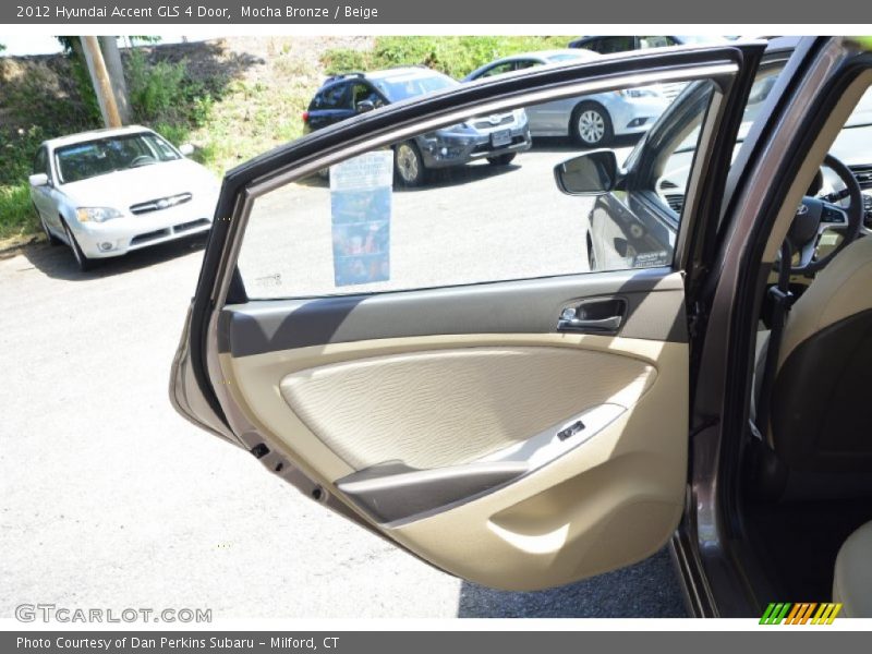 Mocha Bronze / Beige 2012 Hyundai Accent GLS 4 Door