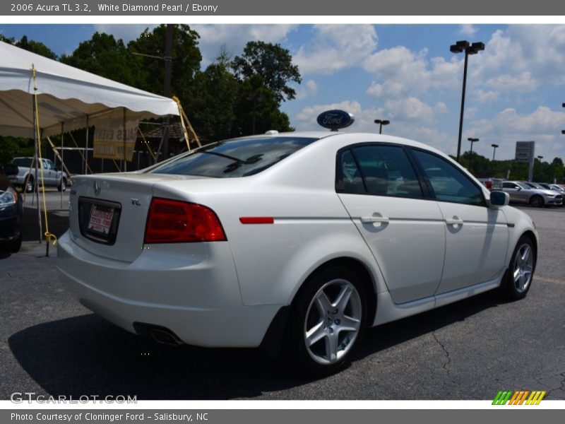 White Diamond Pearl / Ebony 2006 Acura TL 3.2