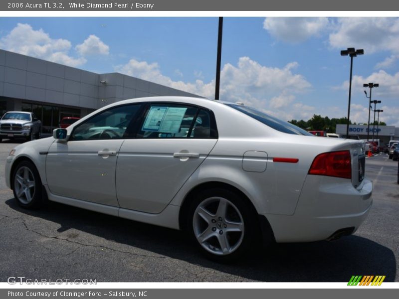 White Diamond Pearl / Ebony 2006 Acura TL 3.2