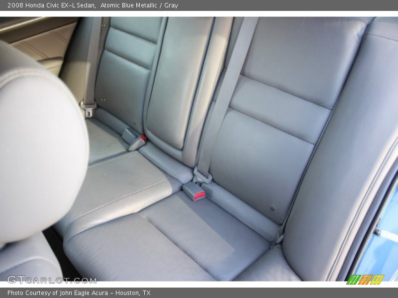Atomic Blue Metallic / Gray 2008 Honda Civic EX-L Sedan