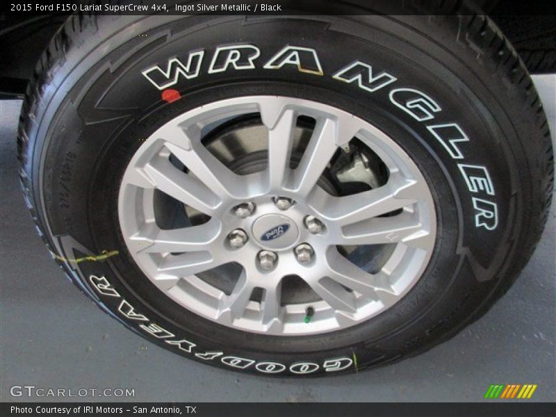 Ingot Silver Metallic / Black 2015 Ford F150 Lariat SuperCrew 4x4