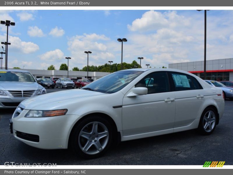 White Diamond Pearl / Ebony 2006 Acura TL 3.2