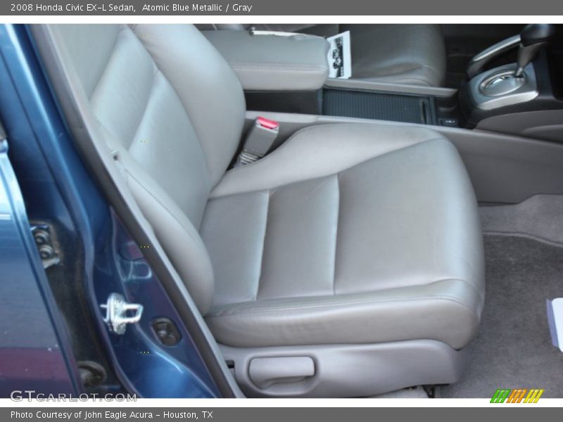 Atomic Blue Metallic / Gray 2008 Honda Civic EX-L Sedan