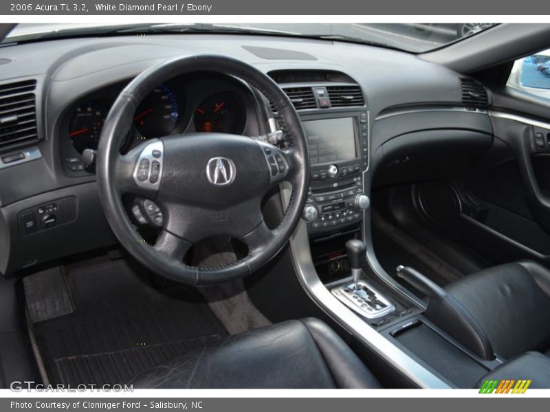 White Diamond Pearl / Ebony 2006 Acura TL 3.2