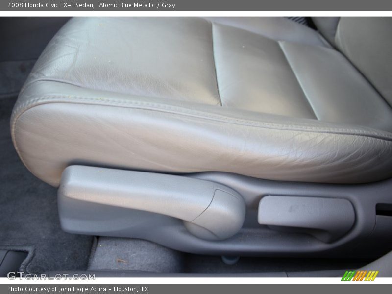 Atomic Blue Metallic / Gray 2008 Honda Civic EX-L Sedan