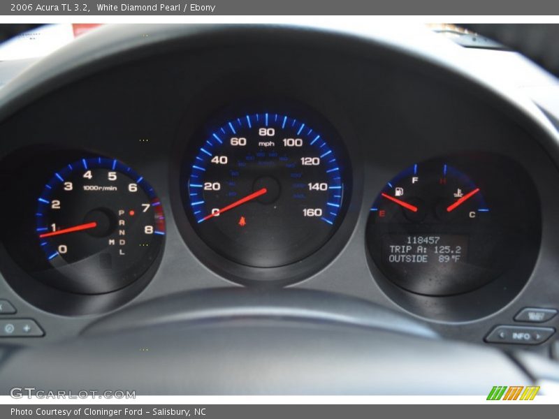 White Diamond Pearl / Ebony 2006 Acura TL 3.2