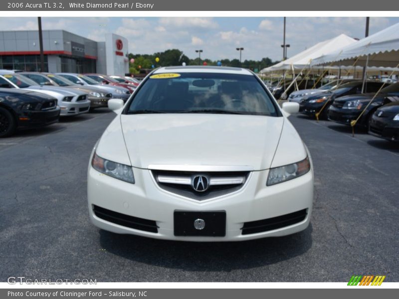 White Diamond Pearl / Ebony 2006 Acura TL 3.2