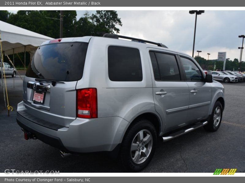 Alabaster Silver Metallic / Black 2011 Honda Pilot EX