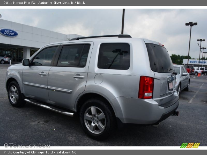 Alabaster Silver Metallic / Black 2011 Honda Pilot EX