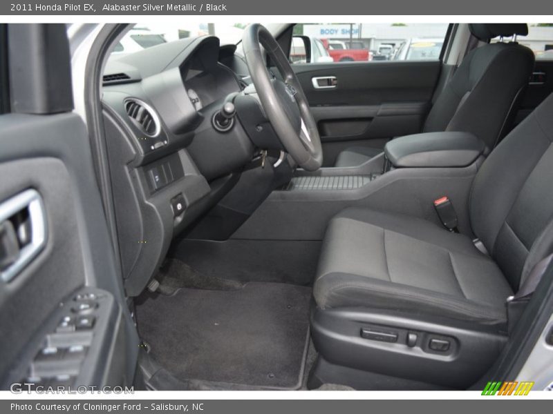 Alabaster Silver Metallic / Black 2011 Honda Pilot EX