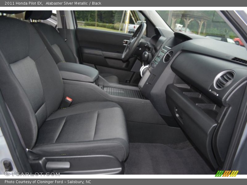Alabaster Silver Metallic / Black 2011 Honda Pilot EX