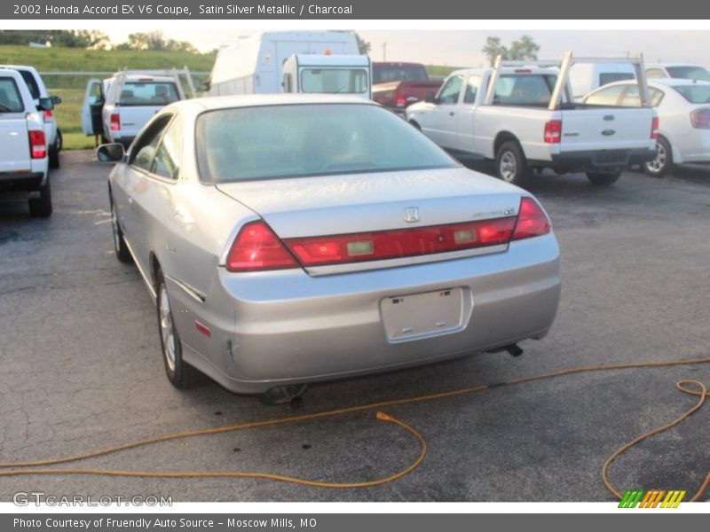 Satin Silver Metallic / Charcoal 2002 Honda Accord EX V6 Coupe