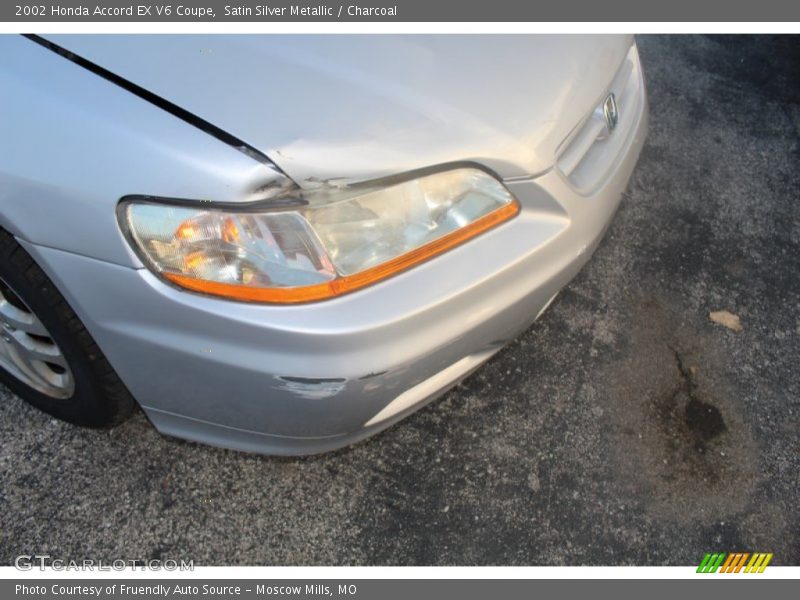 Satin Silver Metallic / Charcoal 2002 Honda Accord EX V6 Coupe