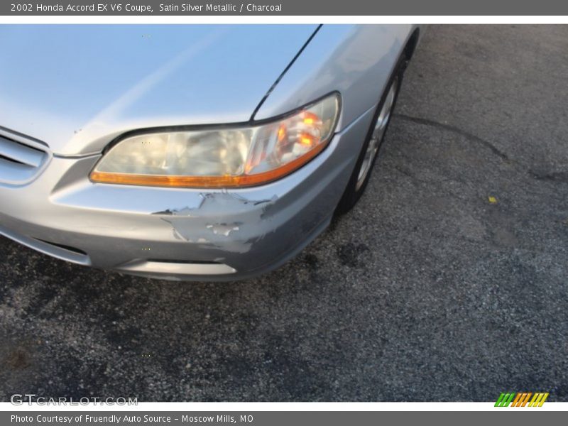 Satin Silver Metallic / Charcoal 2002 Honda Accord EX V6 Coupe