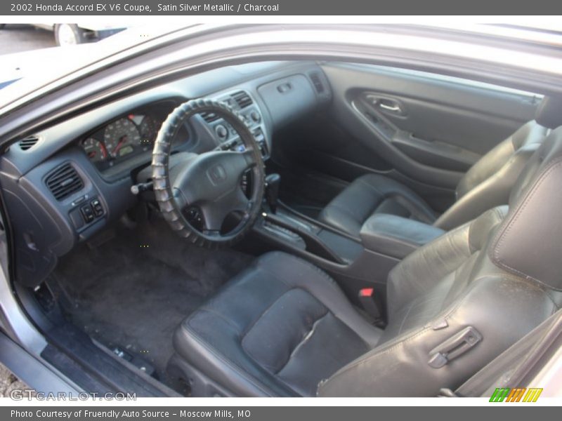 Satin Silver Metallic / Charcoal 2002 Honda Accord EX V6 Coupe