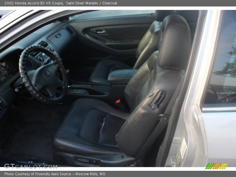 Satin Silver Metallic / Charcoal 2002 Honda Accord EX V6 Coupe