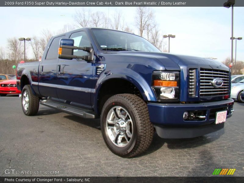 Dark Blue Pearl Metallic / Ebony Leather 2009 Ford F350 Super Duty Harley-Davidson Crew Cab 4x4