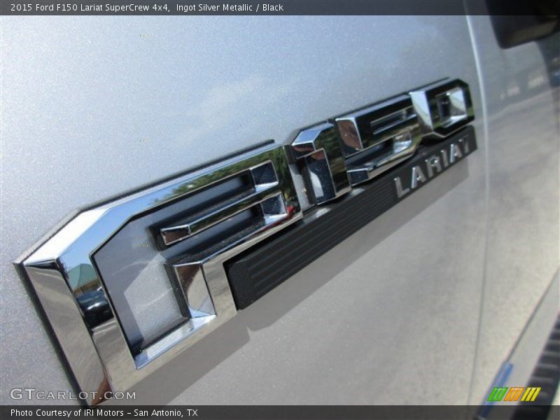 Ingot Silver Metallic / Black 2015 Ford F150 Lariat SuperCrew 4x4