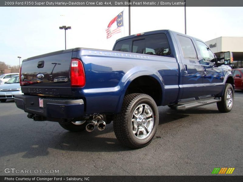 Dark Blue Pearl Metallic / Ebony Leather 2009 Ford F350 Super Duty Harley-Davidson Crew Cab 4x4